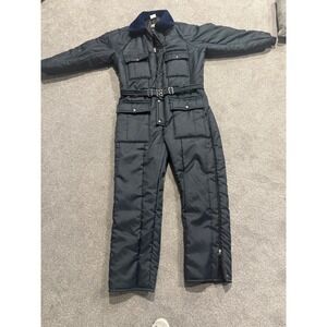 Vtg Walls Blizzard Snow Ice Fishing Snowmobile Ski Suit Belted Mens XL tall